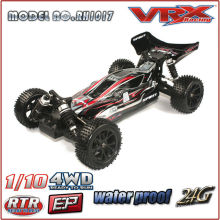 1/10 escala 4WD Buggy RC eléctrico con batería lipo